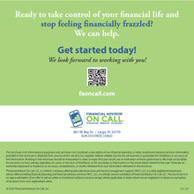 FAOnCall Employee Brochure- 25 Pack